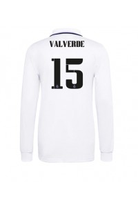 Fotbalové Dres Real Madrid Federico Valverde #15 Domácí Oblečení 2022-23 Dlouhý Rukáv